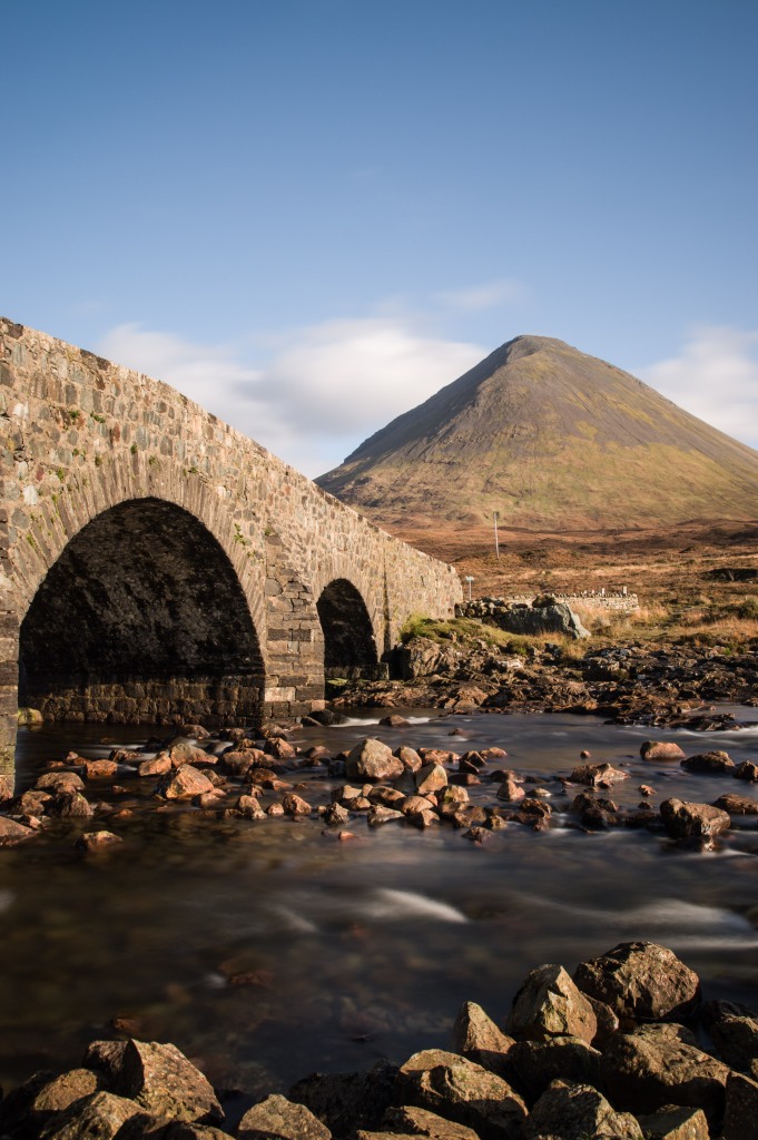 Isle of Skye, Scotland, Schottland, Langzeitbelichtung, time exposure, Brücke, Marsco